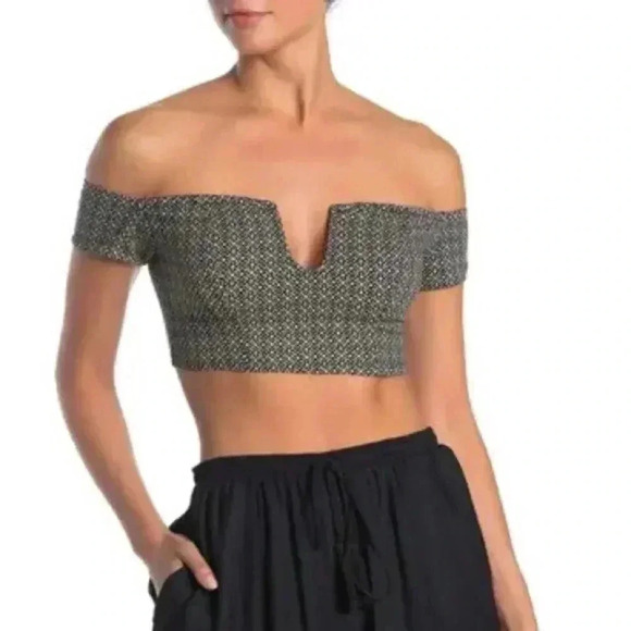 Free People Lucky Now Brami Crop Top S - Picture 1 of 9